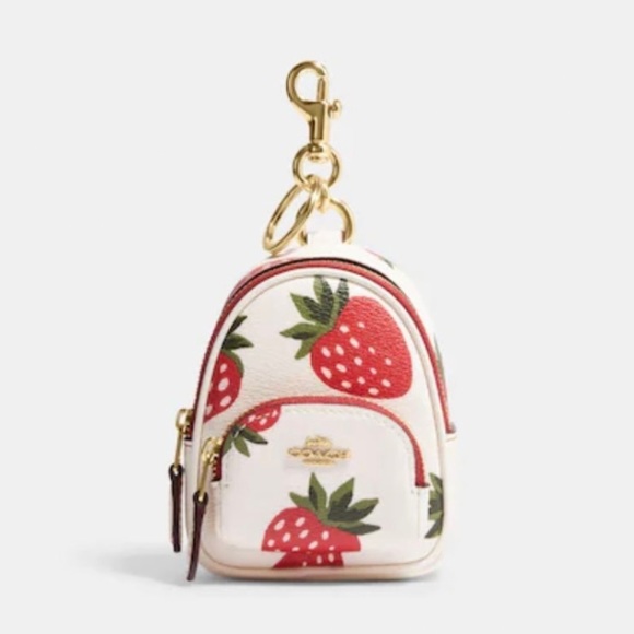 Coach Handbags - COACH 🍓Mini Backpack Bag Charm